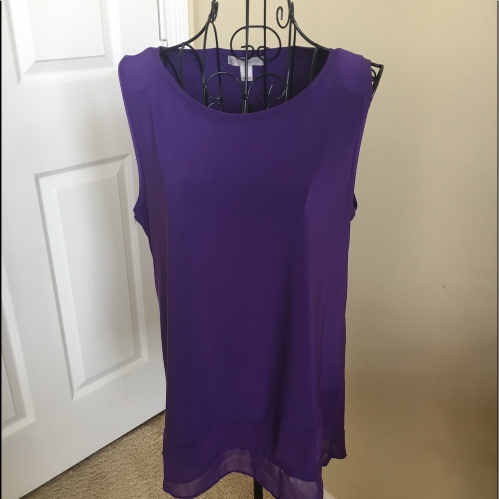 DRESS BARN NEW lovely purple soft sleeveless top
